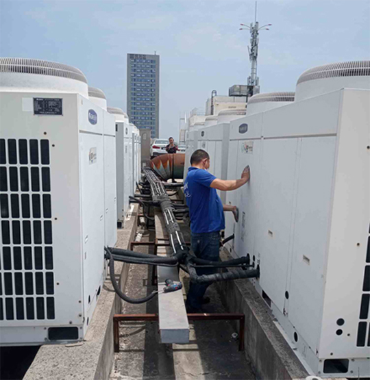 复兴中央空调制热和不制冷系统维修方法